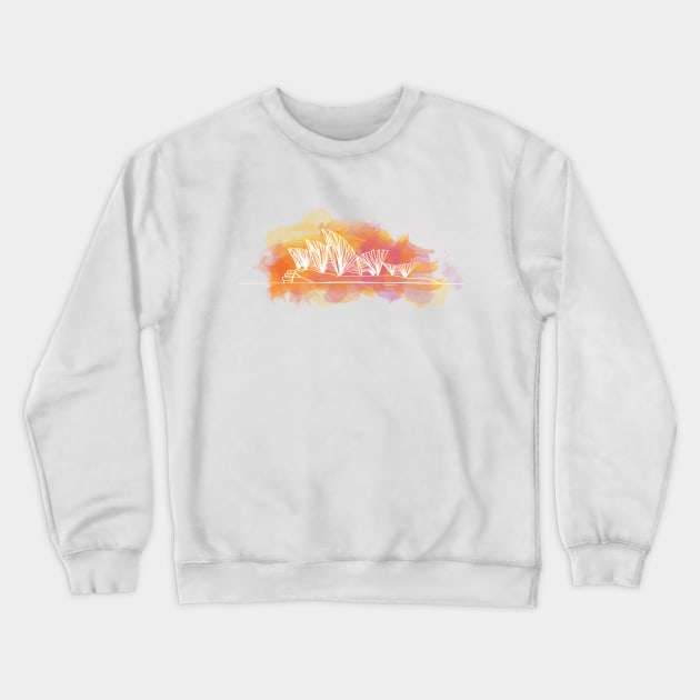 Sydney Opera House - Single Line Crewneck Sweatshirt by douglaswood